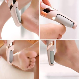 Kit complet pentru pedichiura:Aparat pentru curatarea calcaielor+pila electrica pentru manichiura si pedichiura