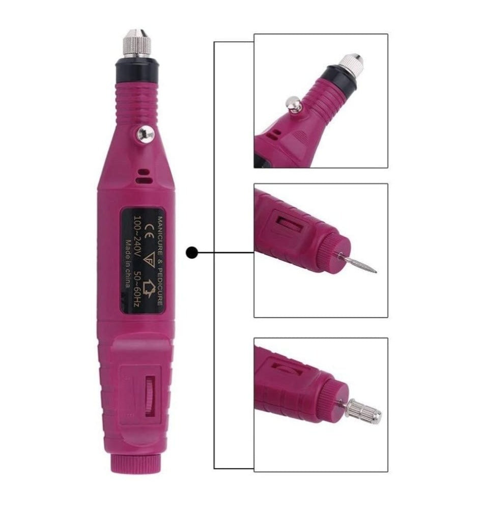 Kit complet pentru pedichiura:Aparat pentru curatarea calcaielor+pila electrica pentru manichiura si pedichiura