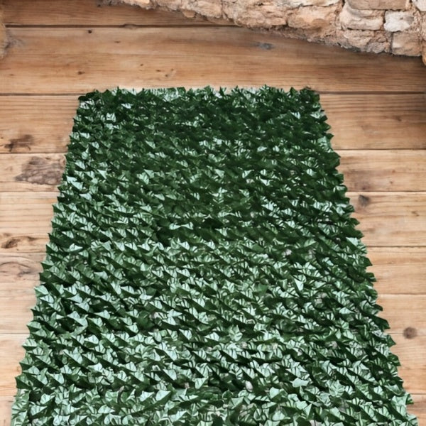 Gard viu artificial cu frunze realistice, usor de montat, pentru decor exterior si interior, 1m x 3 m