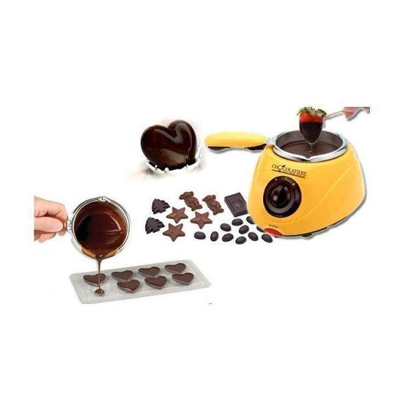 Oferta Speciala:Set 3 tavi de copt, cu foma patrata, rotunda si inima+Aparat pentru Topit Ciocolata