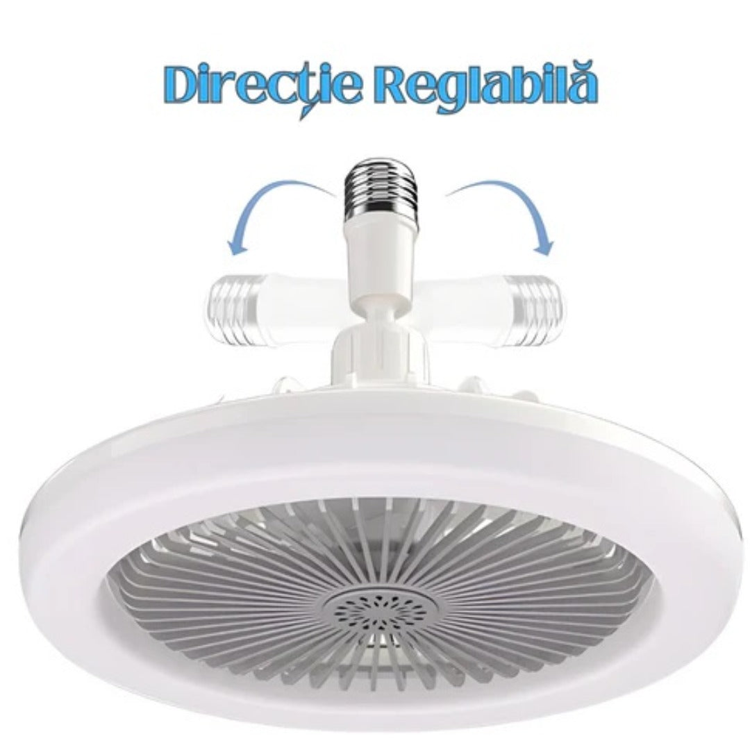 Lampa de tavan cu ventilator ,3 viteze si lumina regrabila