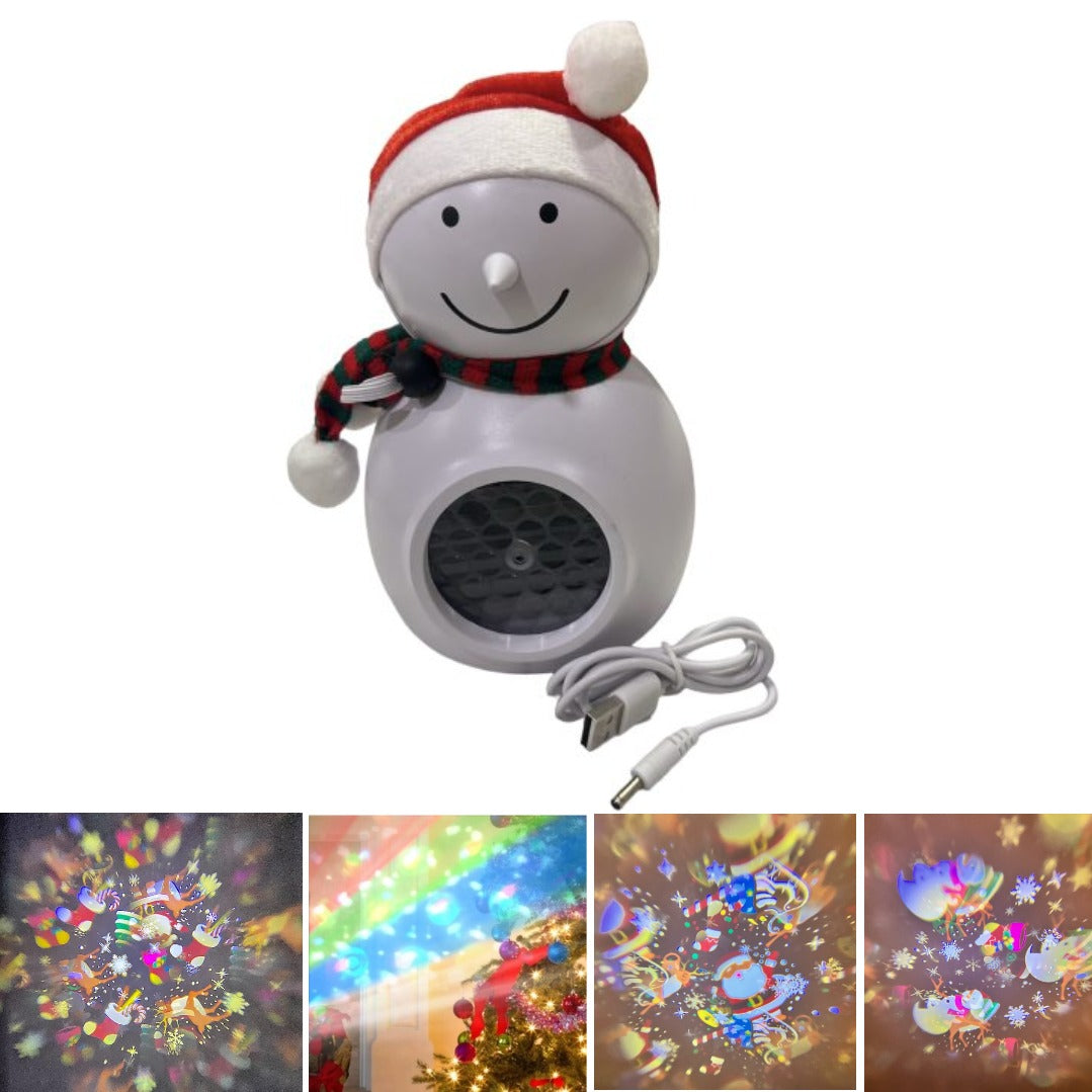 Proiector LED de Crăciun „Om de Zăpadă” – Magia Sărbătorilor la Tine Acasă! 🌟🎄
